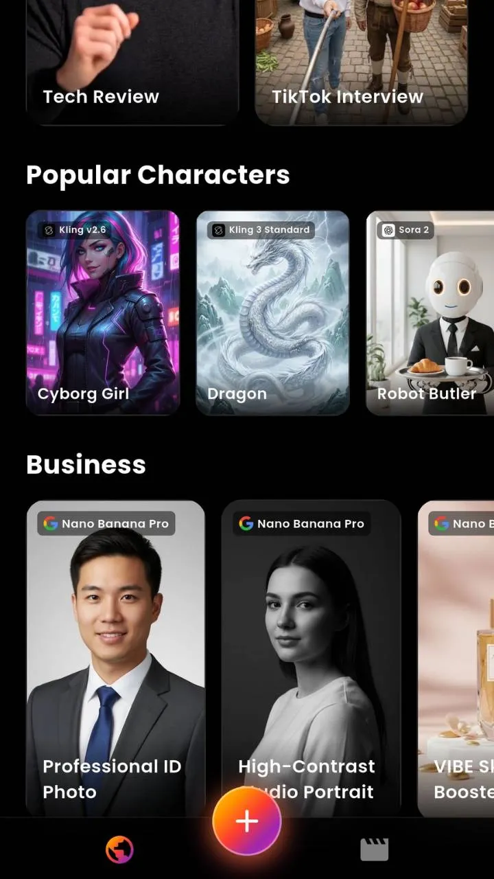 VIBE App Interface
